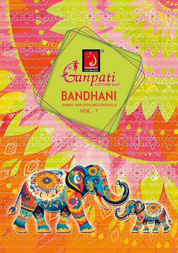 Ganpati Bandhani Vol-7 – Readymade Patiyala Suit